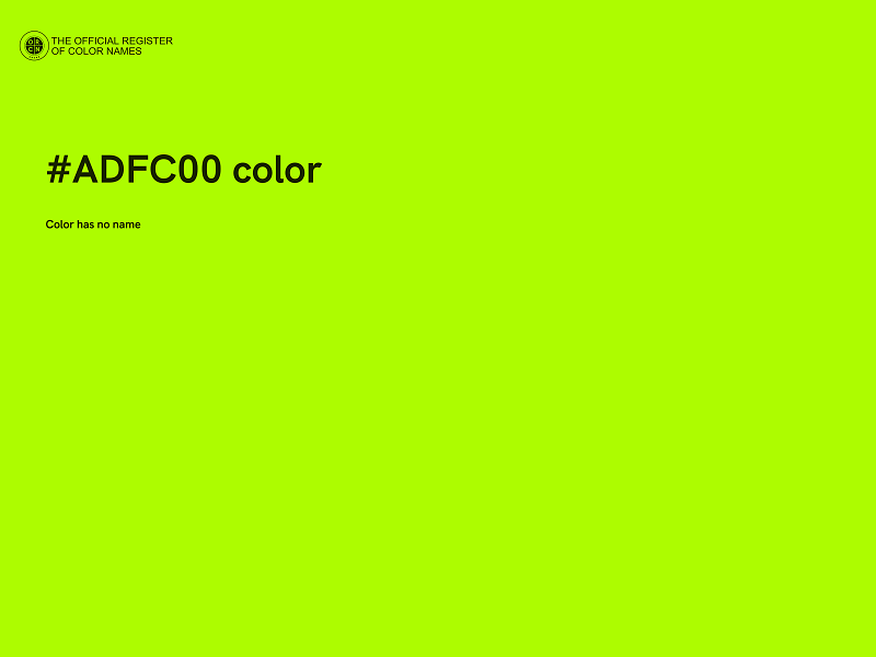 #ADFC00 color image