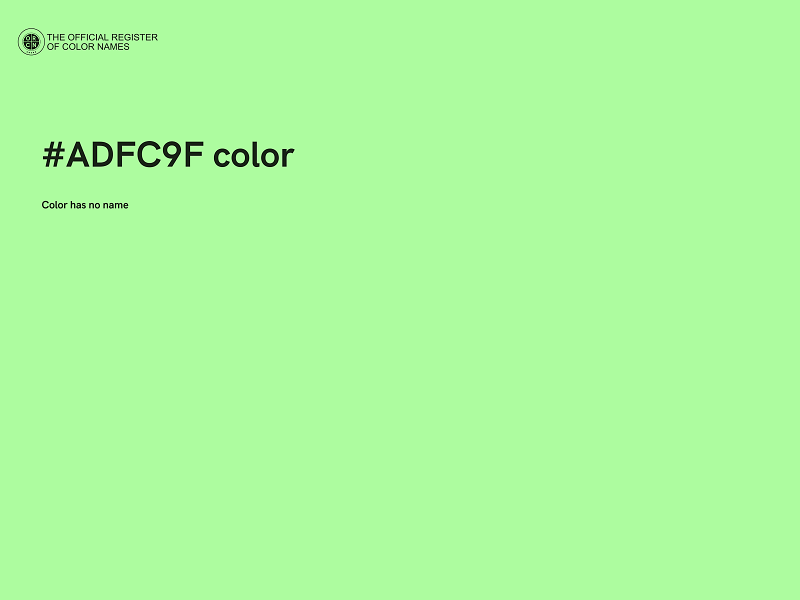 #ADFC9F color image