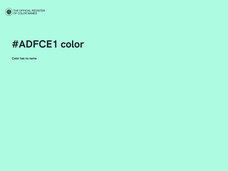 #ADFCE1 color image