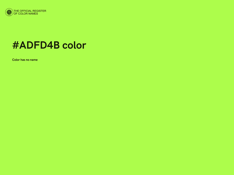#ADFD4B color image