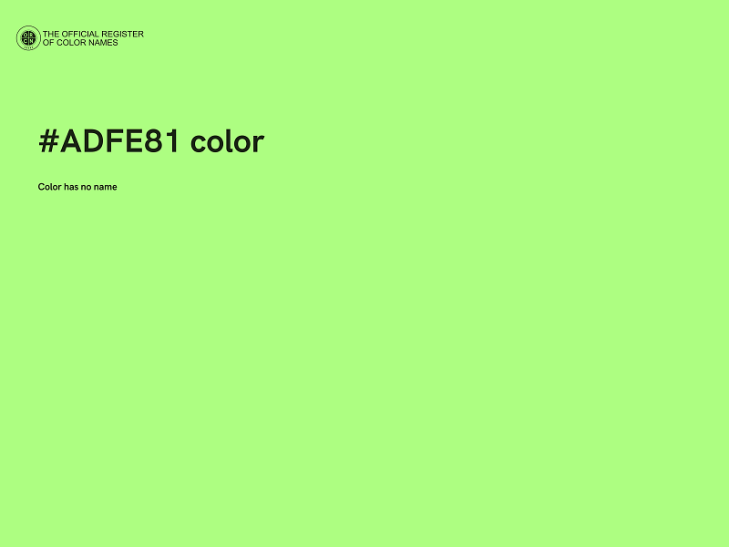 #ADFE81 color image