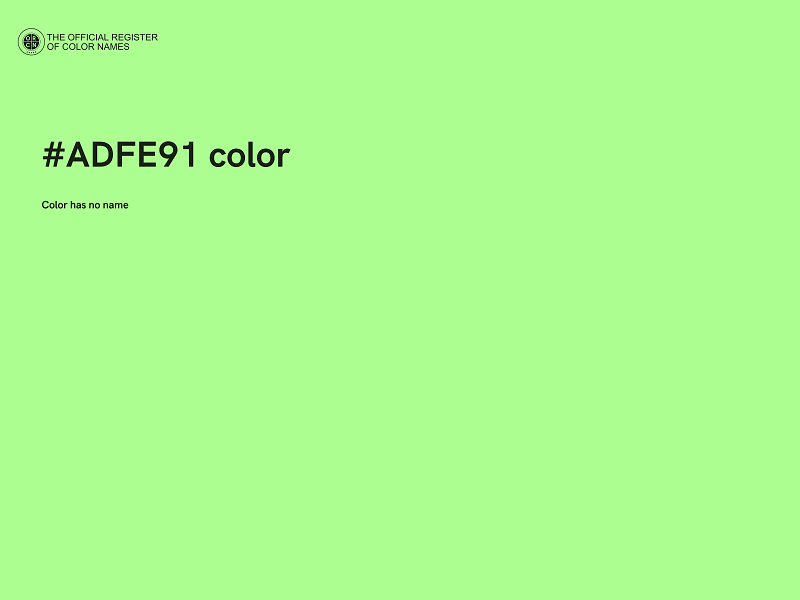 #ADFE91 color image