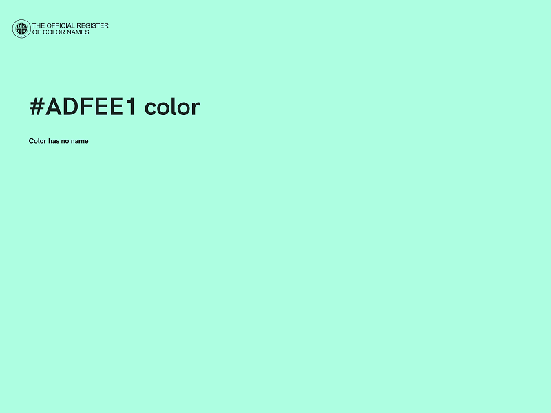 #ADFEE1 color image