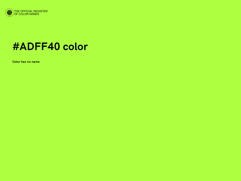 #ADFF40 color image