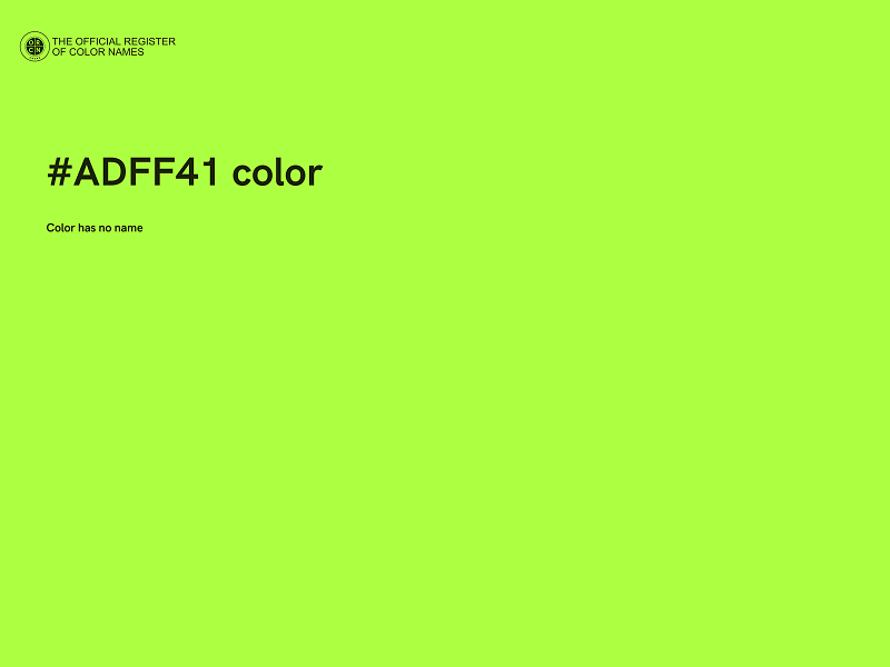 #ADFF41 color image