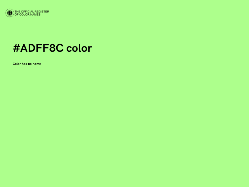 #ADFF8C color image