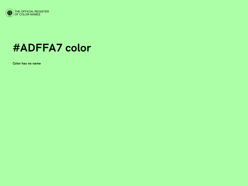#ADFFA7 color image