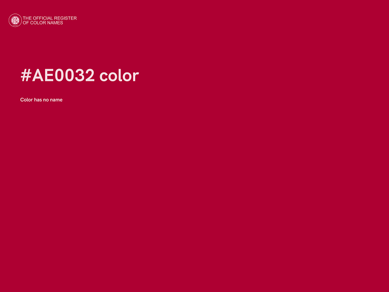 #AE0032 color image