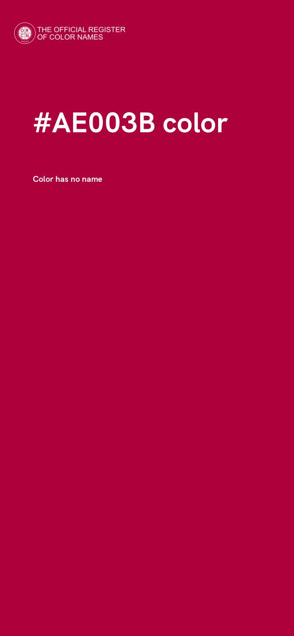 #AE003B color image