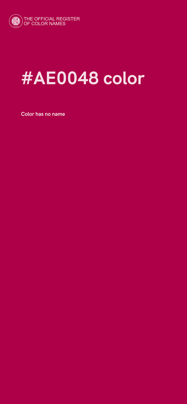 #AE0048 color image