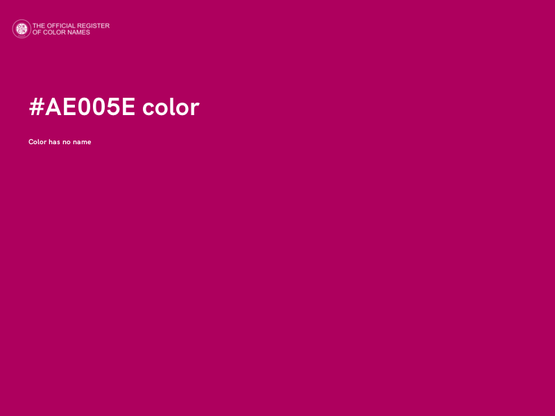 #AE005E color image