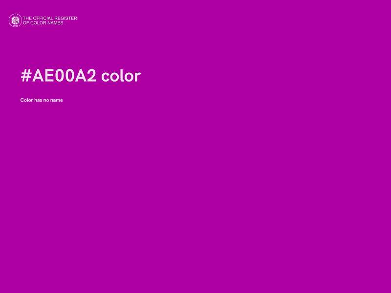 #AE00A2 color image