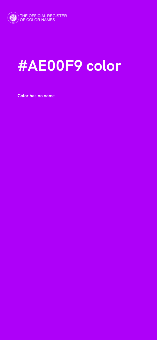 #AE00F9 color image
