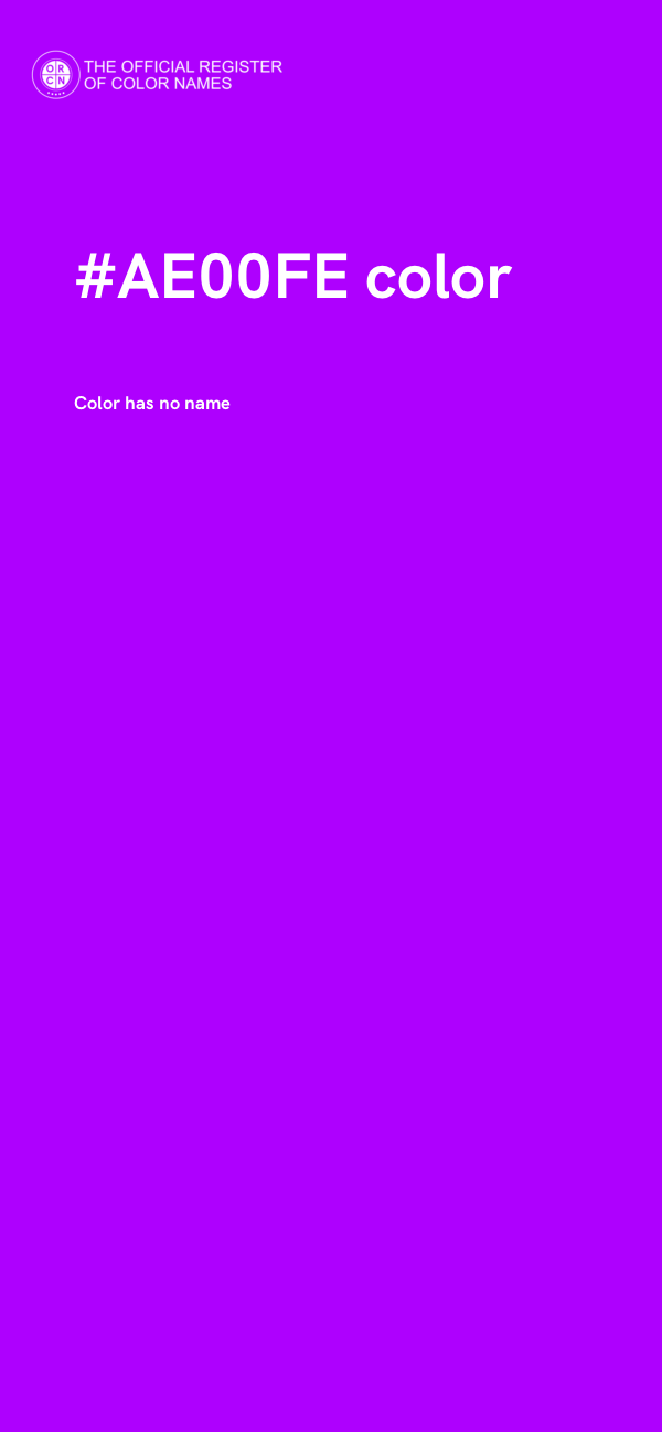 #AE00FE color image