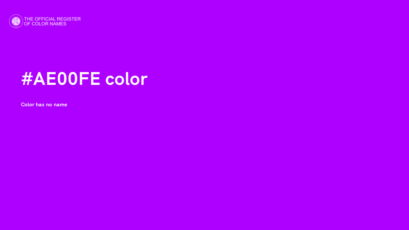 #AE00FE color image