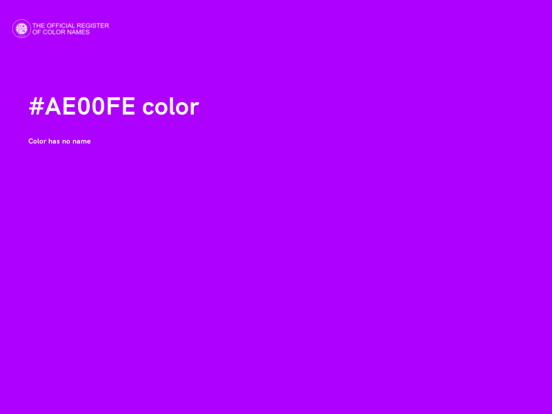 #AE00FE color image