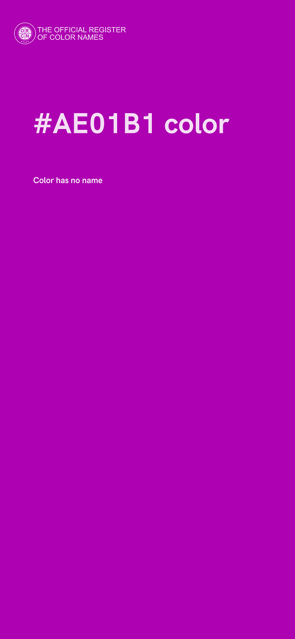 #AE01B1 color image