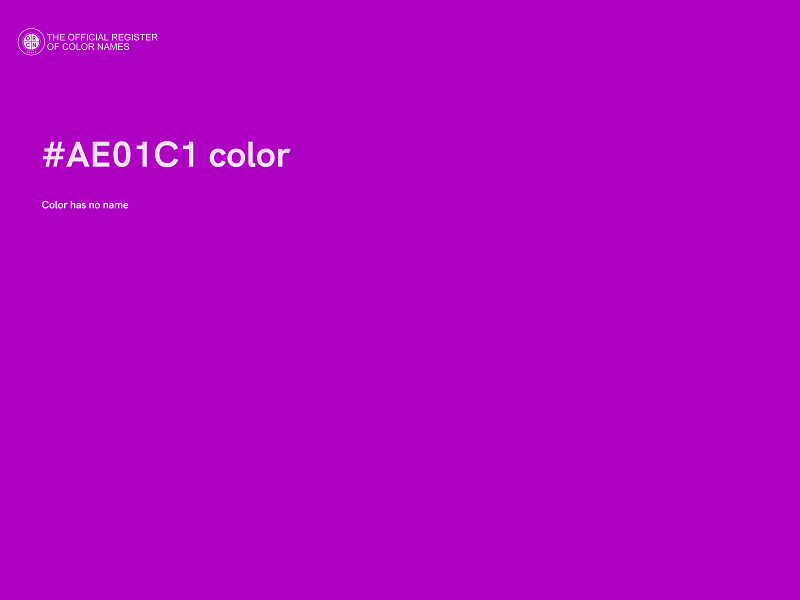 #AE01C1 color image