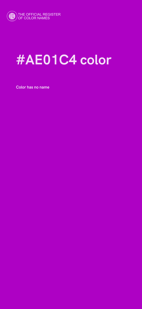 #AE01C4 color image