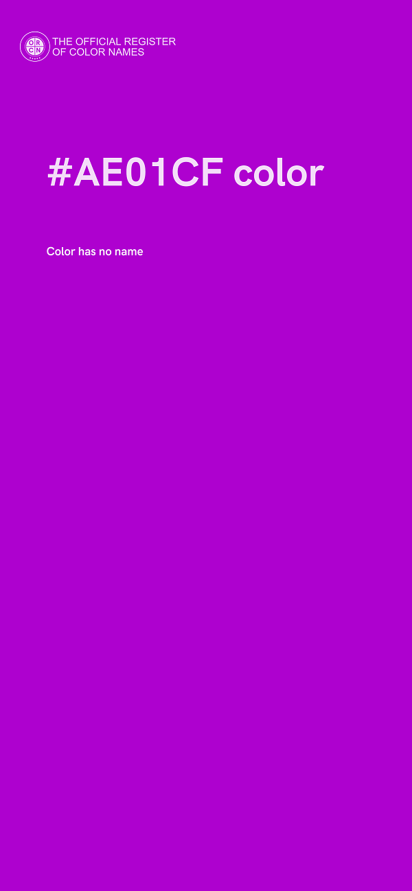 #AE01CF color image