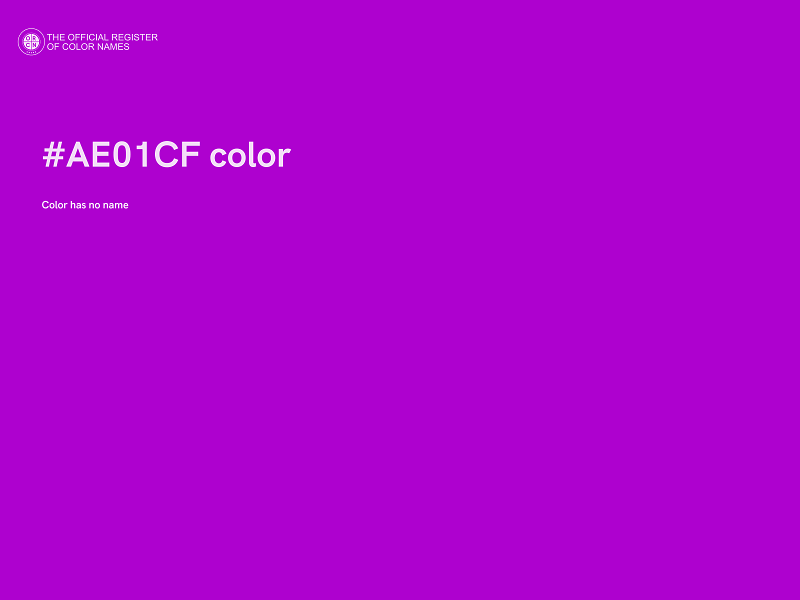 #AE01CF color image