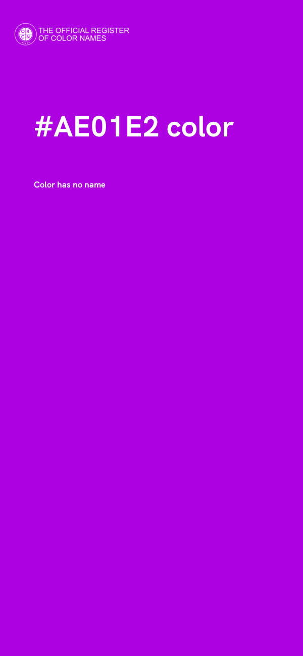 #AE01E2 color image