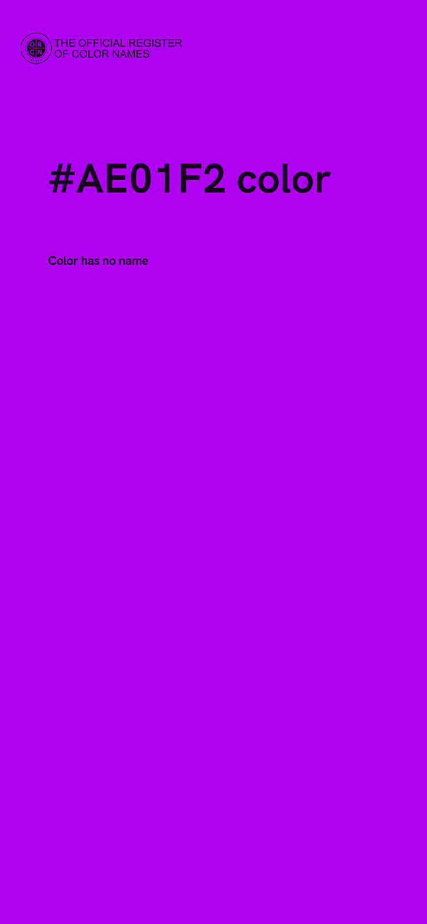 #AE01F2 color image