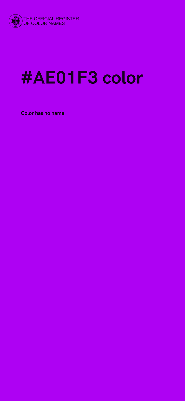 #AE01F3 color image