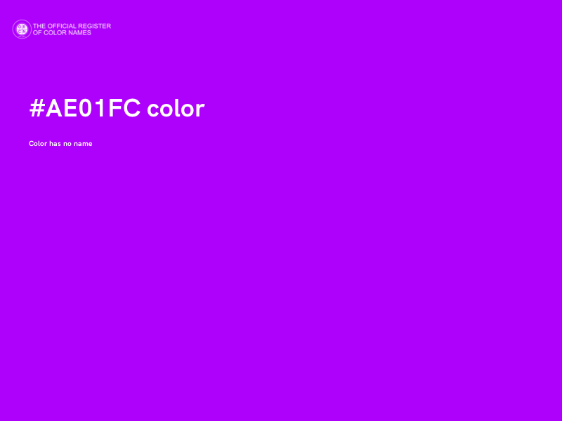 #AE01FC color image
