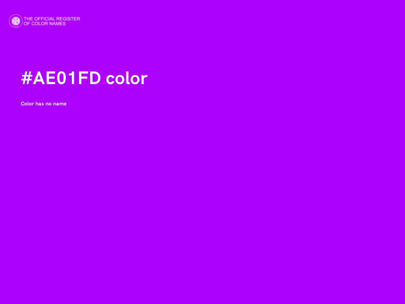 #AE01FD color image