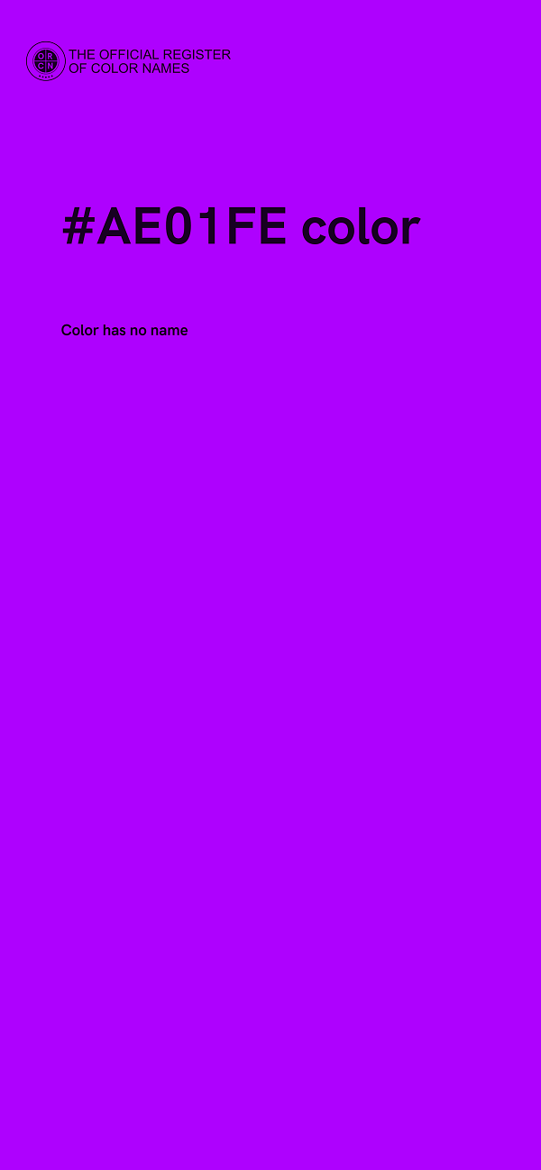 #AE01FE color image