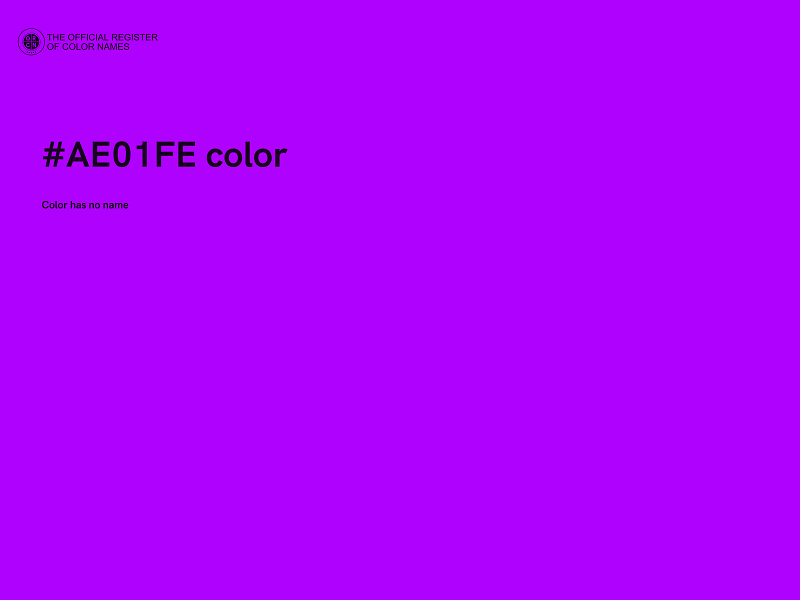 #AE01FE color image