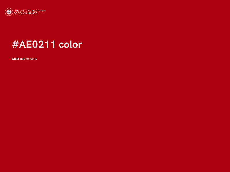 #AE0211 color image