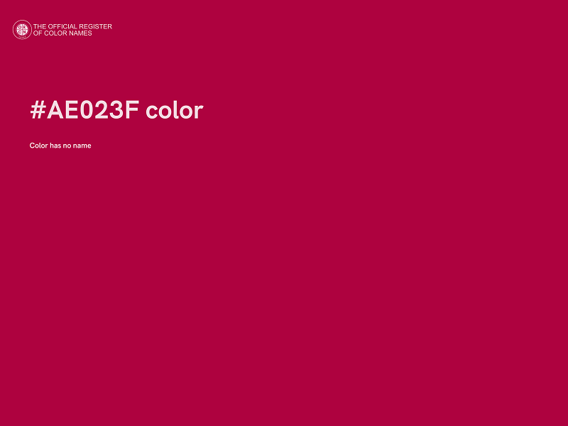 #AE023F color image