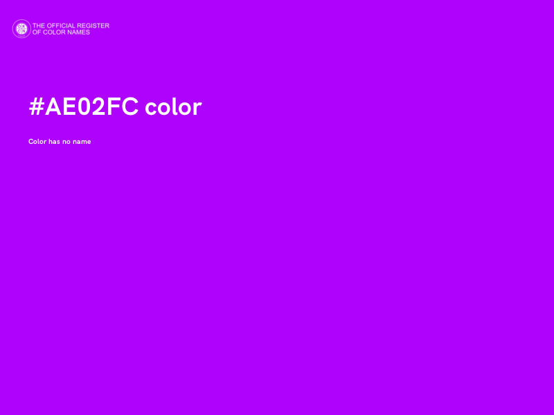 #AE02FC color image