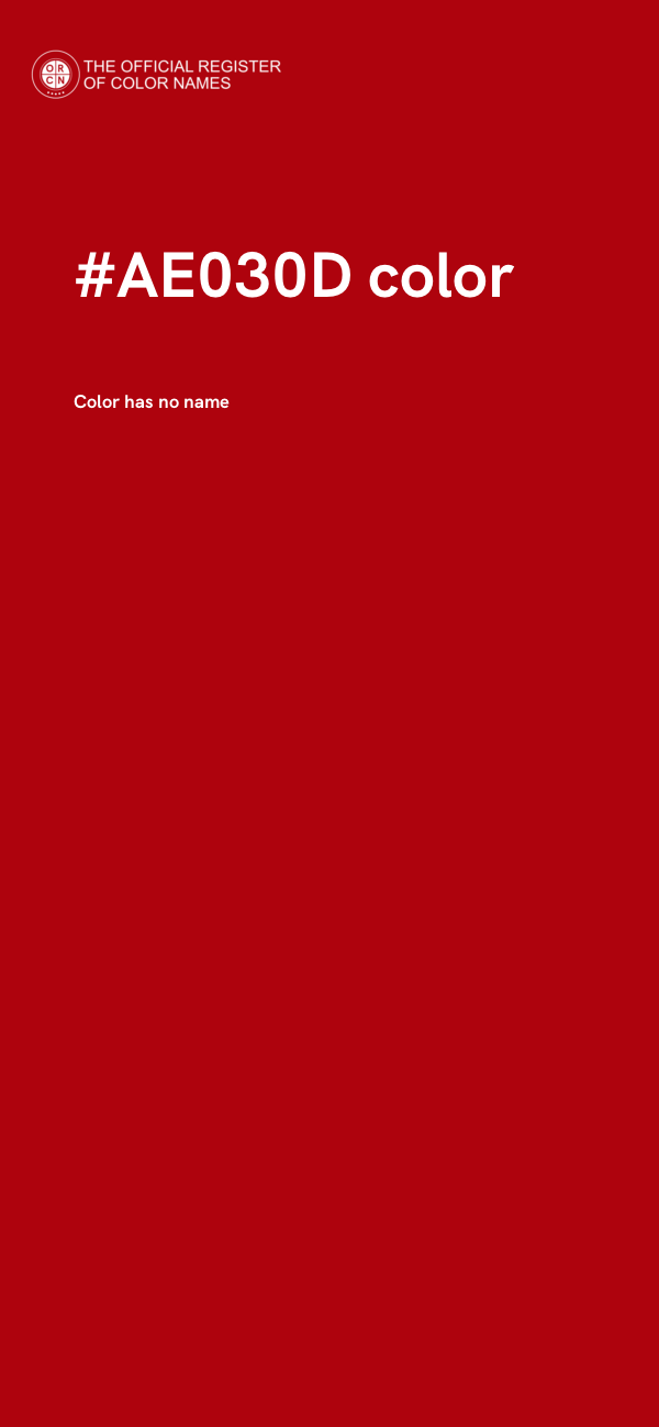 #AE030D color image