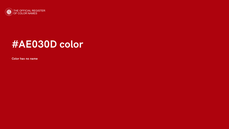 #AE030D color image