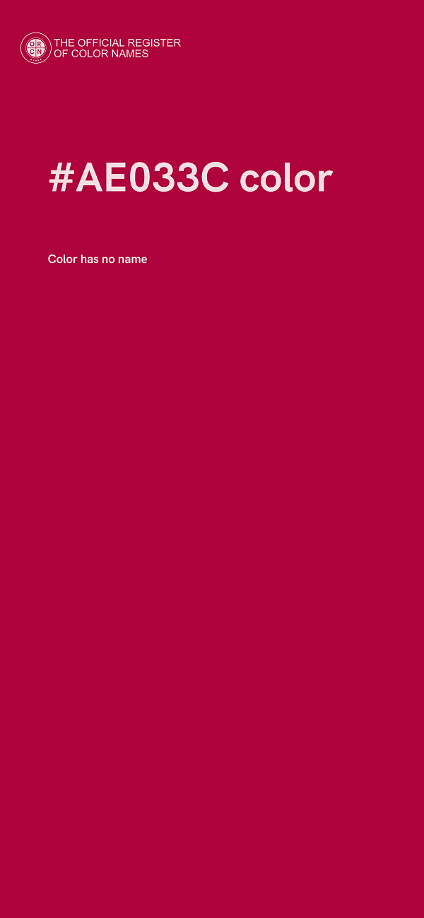 #AE033C color image