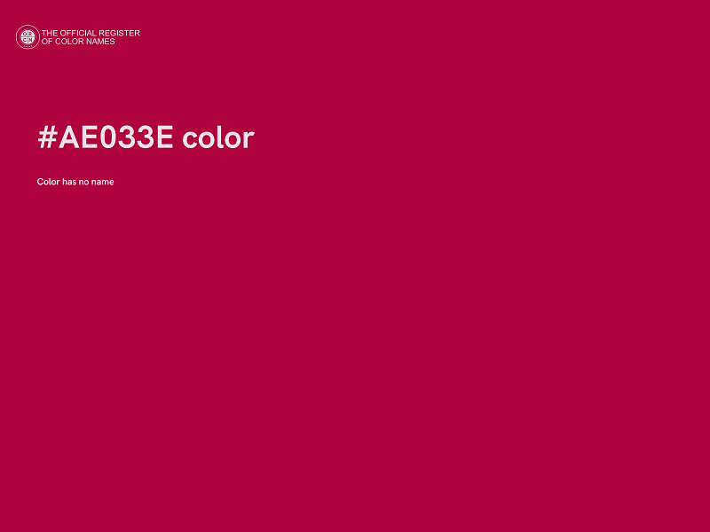 #AE033E color image