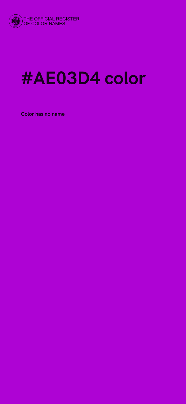 #AE03D4 color image
