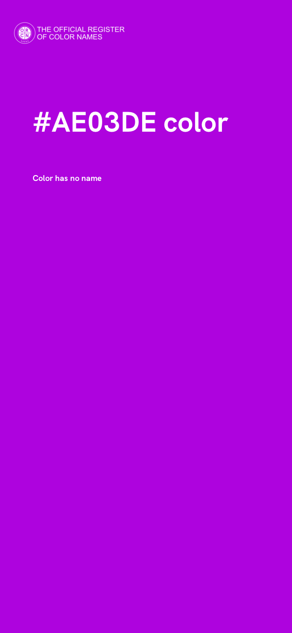 #AE03DE color image