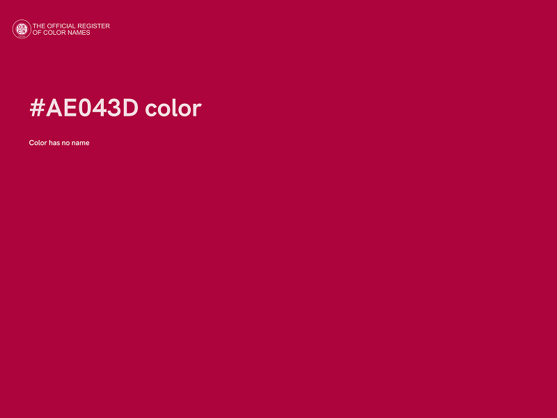#AE043D color image