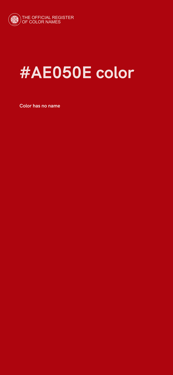 #AE050E color image