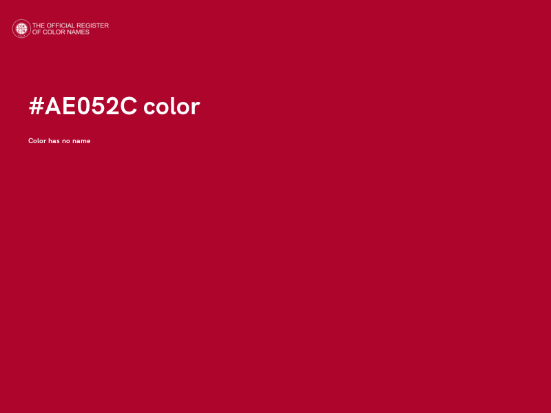 #AE052C color image