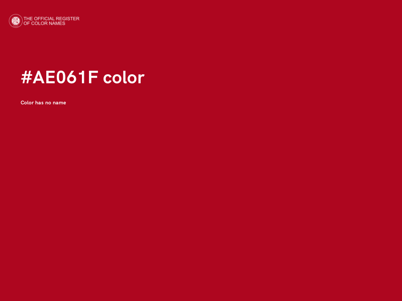 #AE061F color image