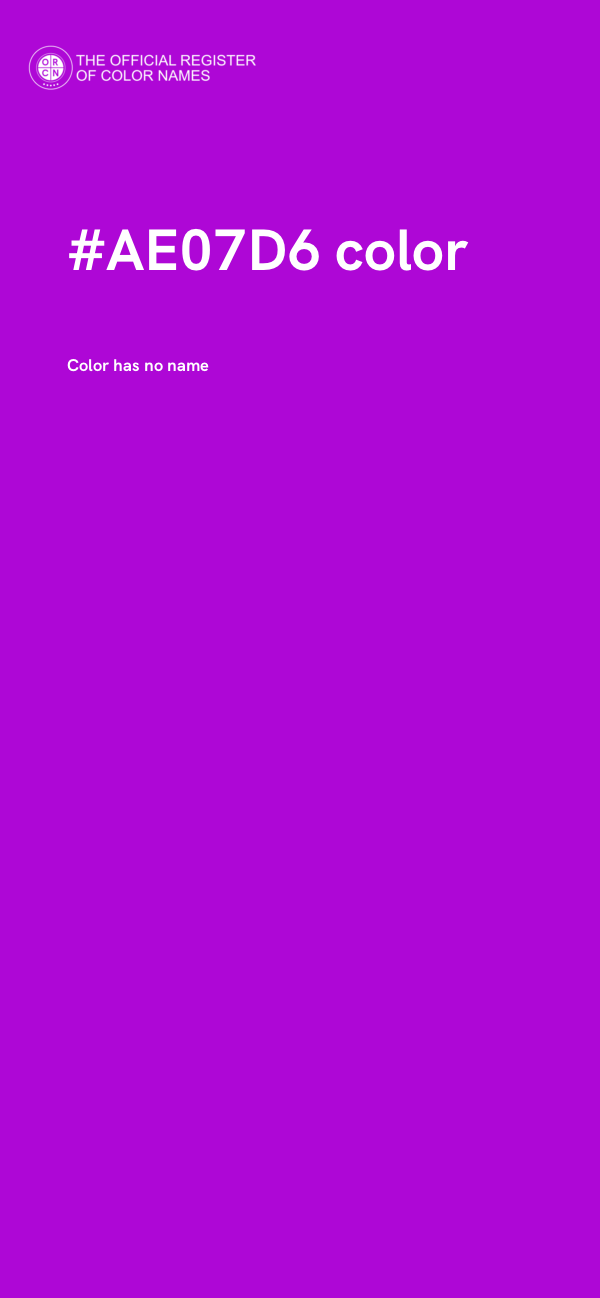 #AE07D6 color image