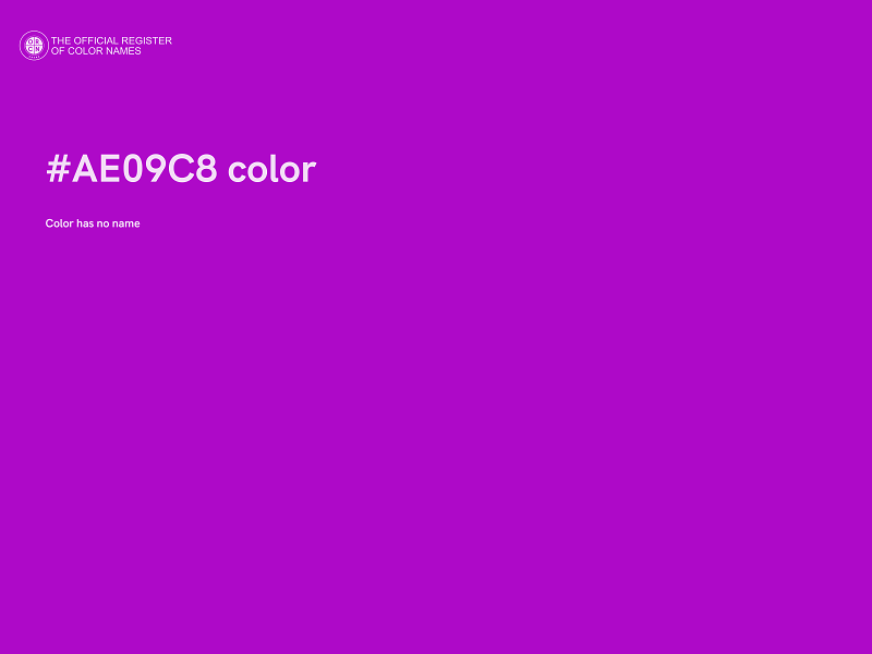 #AE09C8 color image