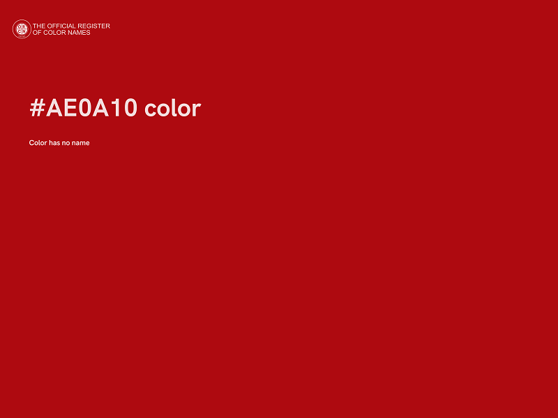 #AE0A10 color image