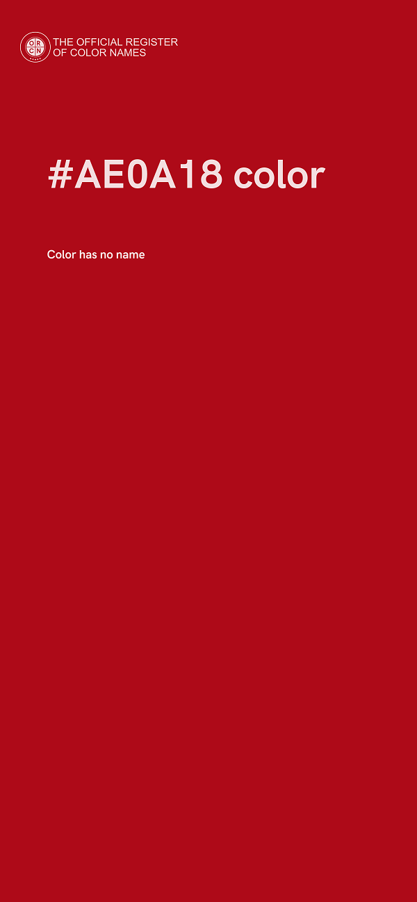 #AE0A18 color image