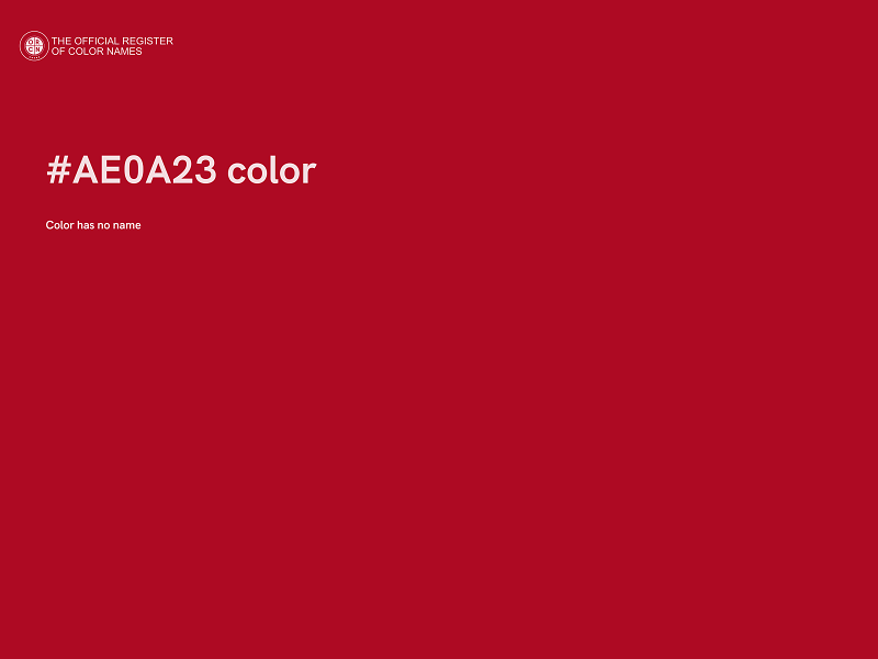 #AE0A23 color image